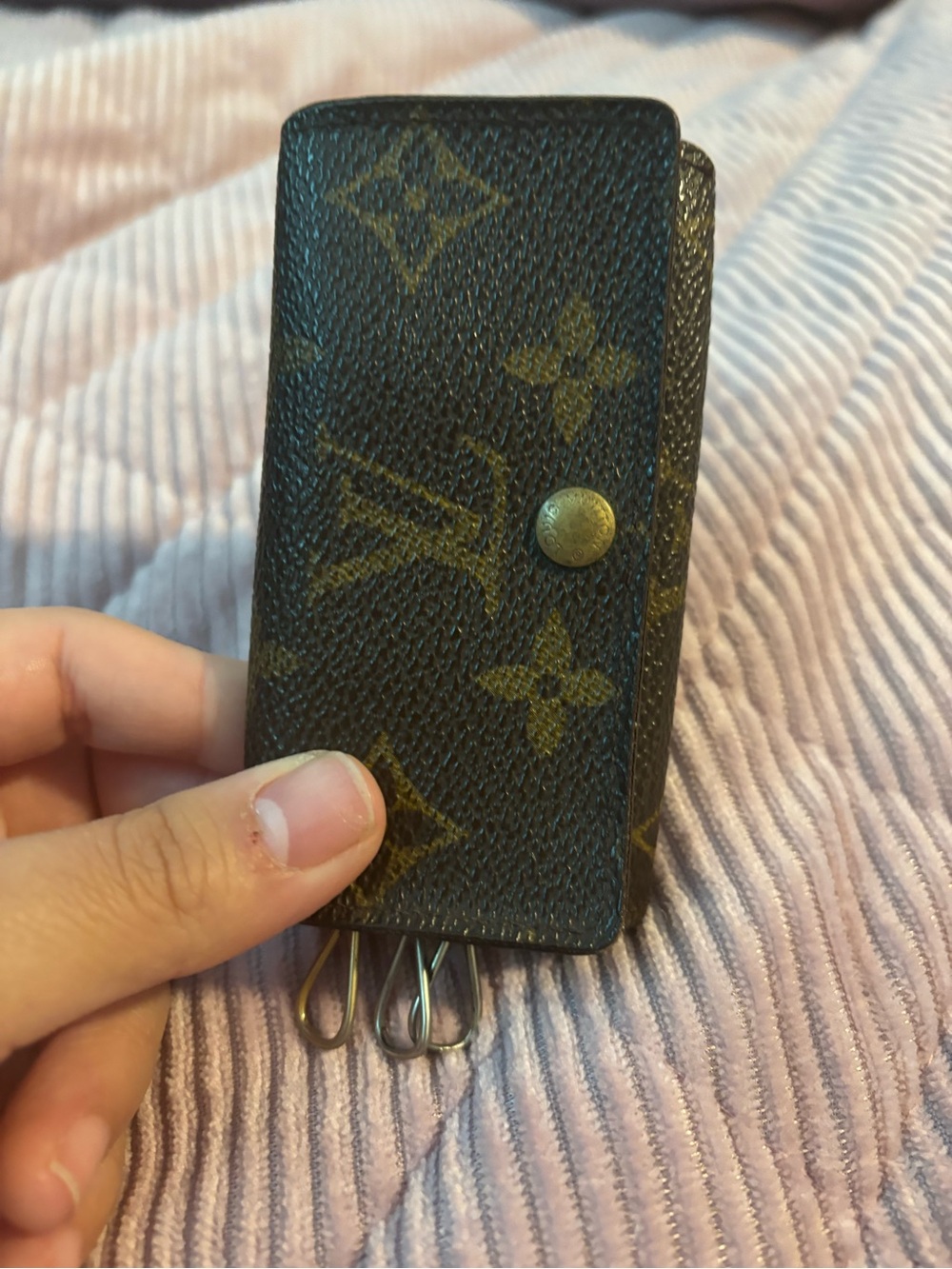 Louis Vuitton Monogram Canvas Key & Card Holder in Brown